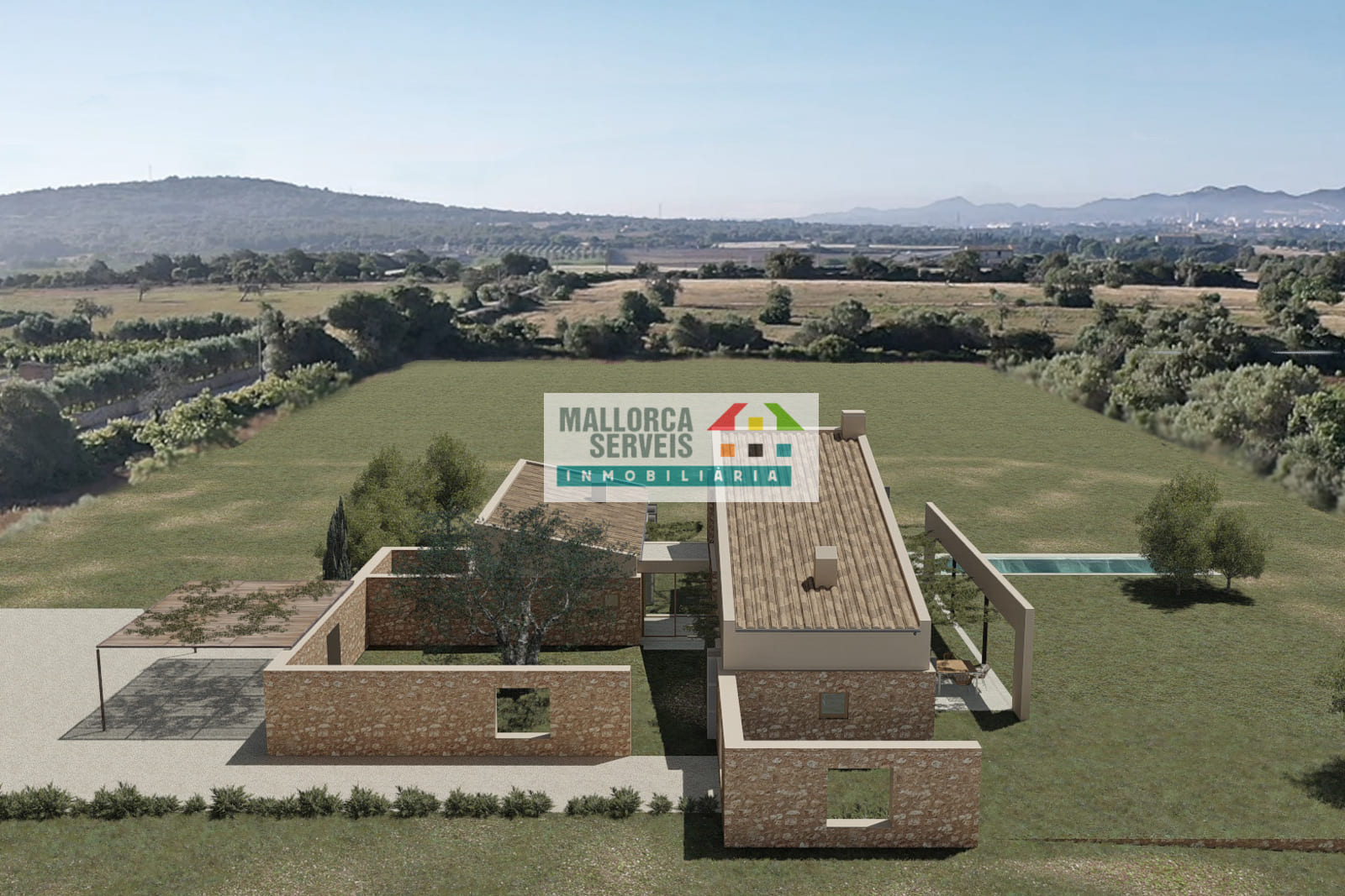 COUNTRYPLOT WITH FILED BUILDING PLANS IN MANACOR SA COVA